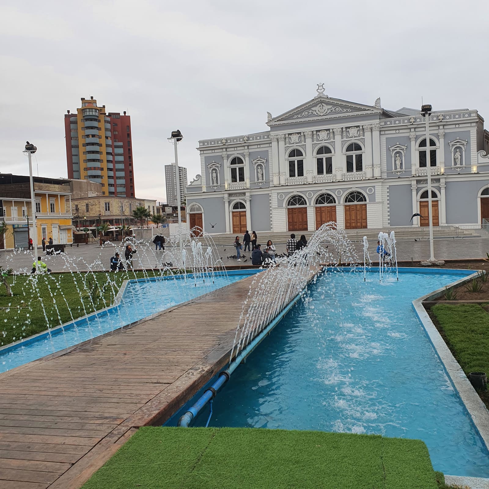 Perspectiva amplia del casco histórico de Iquique
